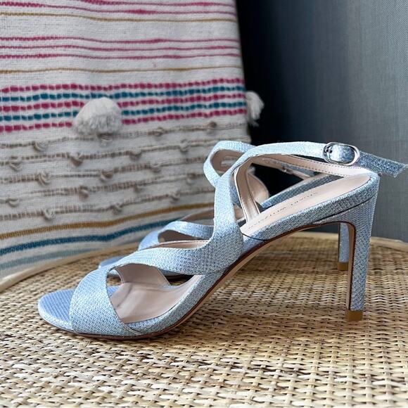 Stuart Weitzman Mariposa Periwinkle Strappy Heels Sandals Women’s Size 9.5 - Picture 4 of 8